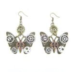 boucles d'oreilles papillon steampunk