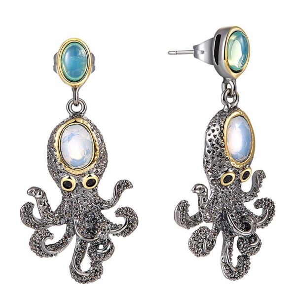 boucles d'oreilles pieuvre