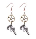 boucles d'oreilles pistolet