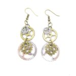 boucles d'oreilles rouage