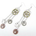 boucles d'oreilles steampunk femme