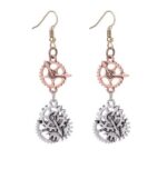 boucles d'oreilles steampunk engrenages