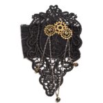 bracelet noir dentelle