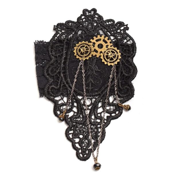 bracelet noir dentelle