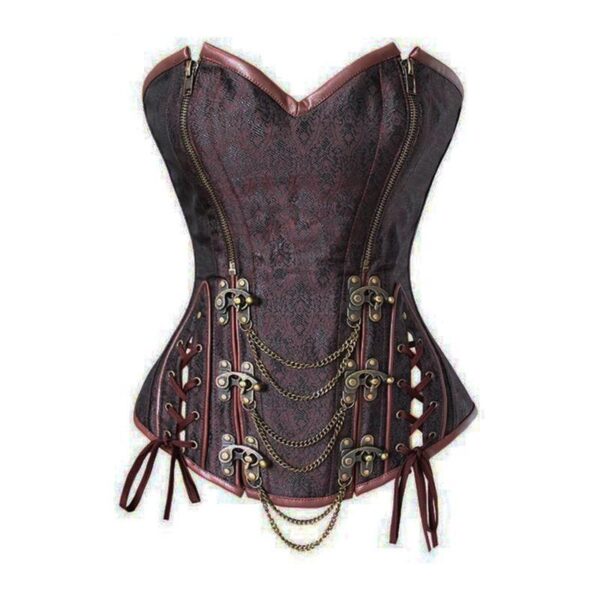 bustier marron