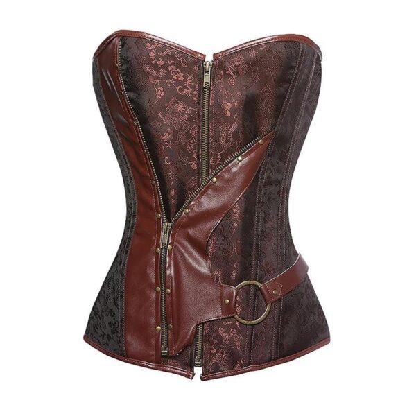 corset marron victorien