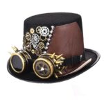 chapeau avec lunettes steampunk