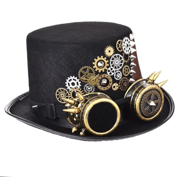 chapeau haut de forme avec lunettes