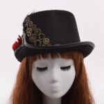chapeau steampunk fleur