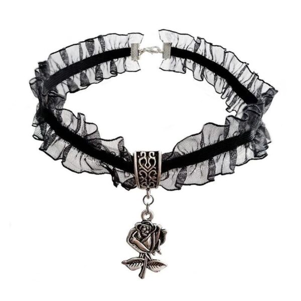 collier victorien noir