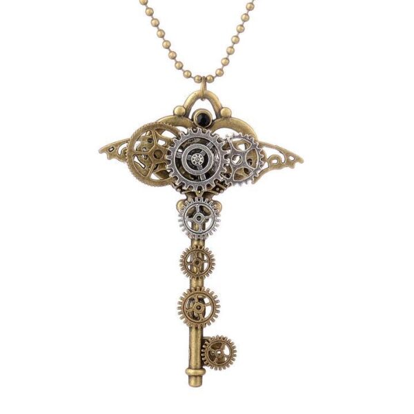 pendentif clef engrenage