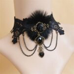 collier victorien bijoux noire