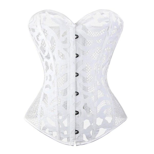 corset dentelle blanc
