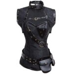 corset victorien noir