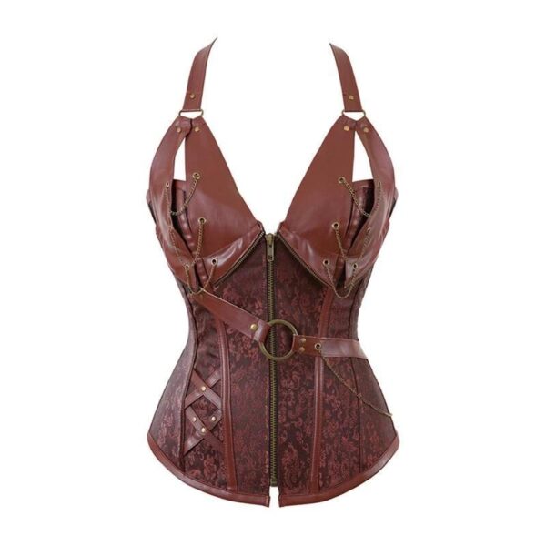 bustier marron