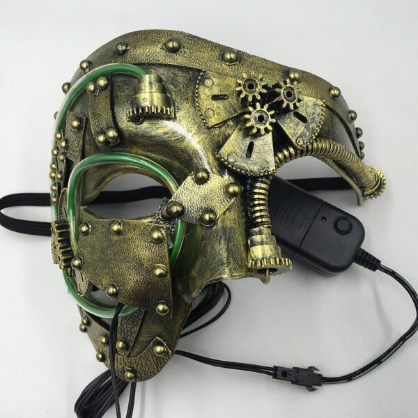 demi masque lumineux