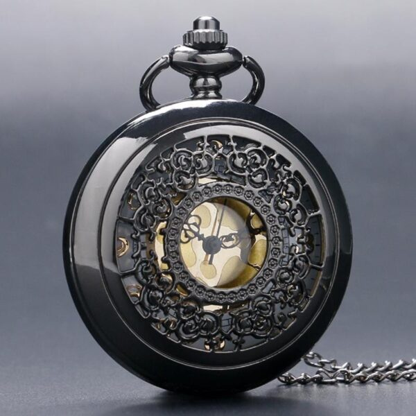 montre gousset noire