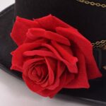 chapeau steampunk fleur