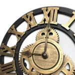 horloge steampunk doré