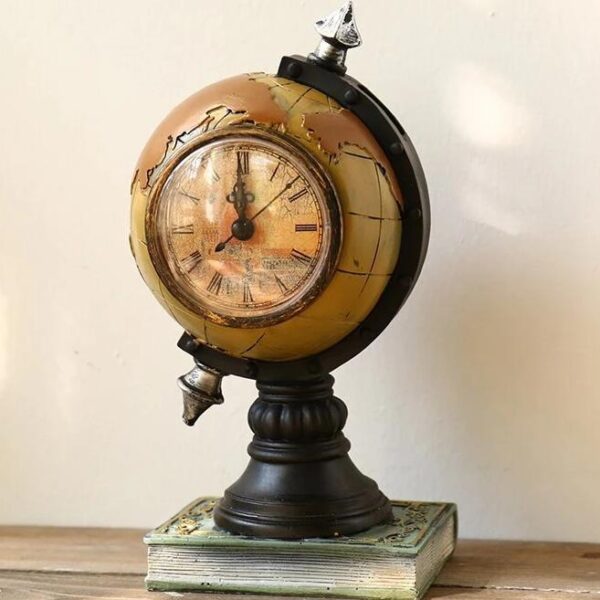 globe horloge vintage