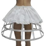 jupe cage blanche
