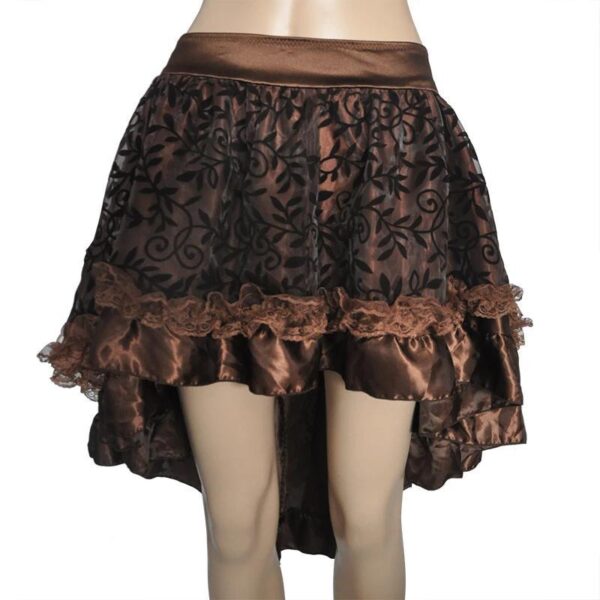 jupe courte marron steampunk