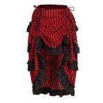 jupe rouge et noir