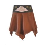 jupe steampunk marron
