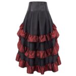jupe rouge western