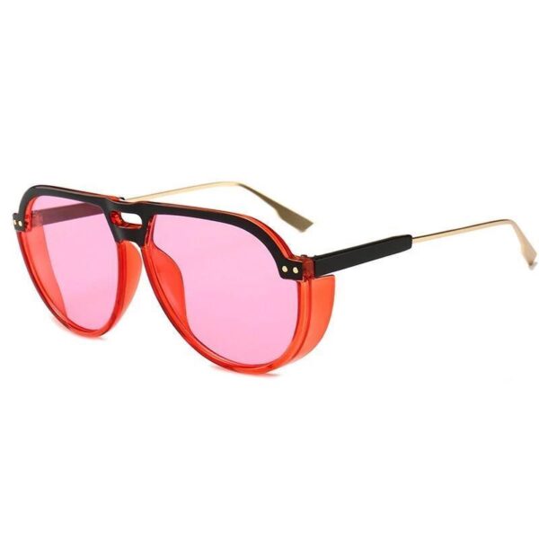 lunettes soleil vintage rouge