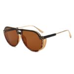lunettes soleil vintage marron