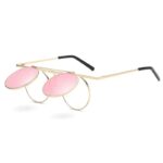 lunettes soleil flip up rose