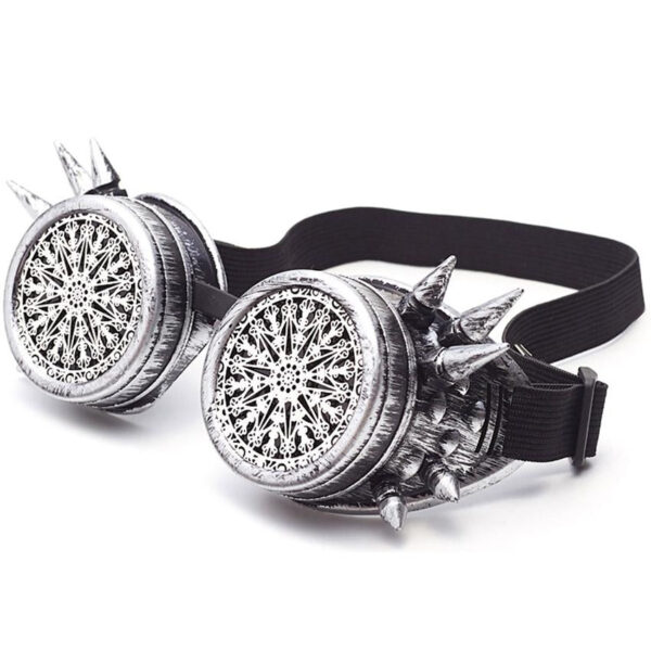 goggles steampunk argenté