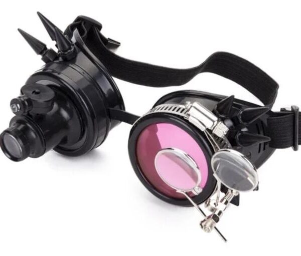 lunettes noires steampunk