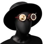 lunettes steampunk rouge