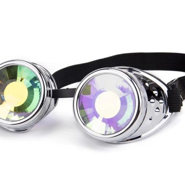lunettes steampunk blanc