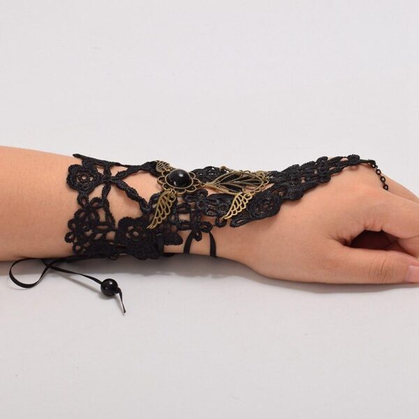 manchette dentelle steampunk
