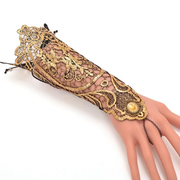 manchette steampunk doré
