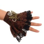 bracelet dentelle marron steampunk