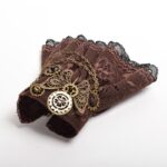 bracelet marron dentelle