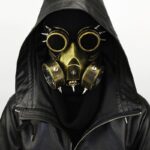 masque steampunk doré