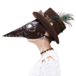 masque de la peste marron