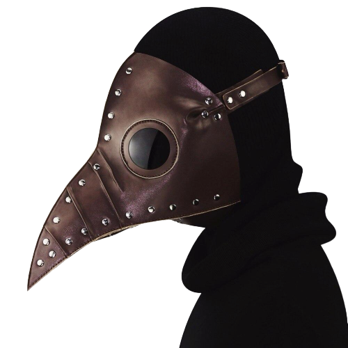masque peste marron