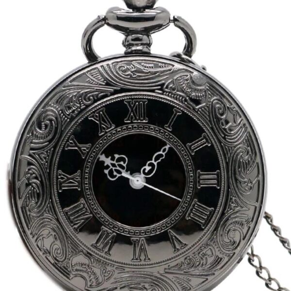 montre à gousset noir