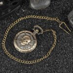 montre de poche tete de mort