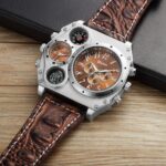 montre bracelet multi cadran steampunk