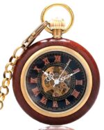 montre à gousset bois