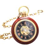 montre gousset bois