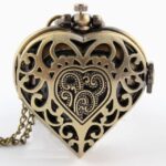 montre gousset coeur doré
