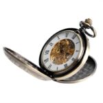 montre gousset squelette doré